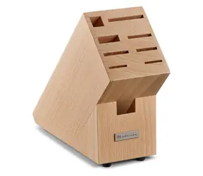 Wüsthof Messerblock leicht, 9-teilig / Messerblock / Eschenholz / 25 x 15 x 24 cm