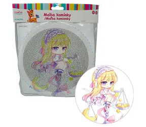 Sparkys Diamantmalerei-Puppe in Lila / Diamantmalerei / 20x20 cm