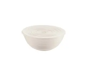 Guzzini TIERRA L weiß / Schüssel mit Deckel / Recycelter Kunststoff /  25 cm / 3100 ml