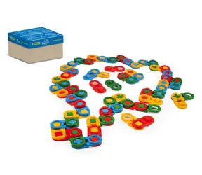 Wader Domino-Bauset, 64 Teile / Bauset / Kunststoff / In Box / 12 m+