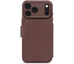 Decoded Leder-Geldbörsenhülle, abnehmbar, schokoladenbraun / Brieftaschenhülle / für Apple iPhone 17 Pro / Leder