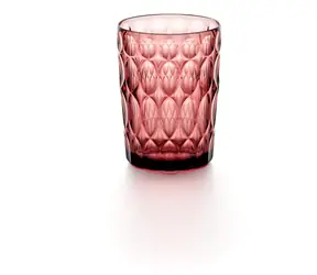GUZZINI Hoher Glas-Schminktisch, lila / Muster 1