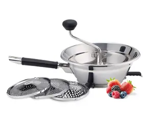 Weis Obst- und Gemüsesieb aus Edelstahl / Obst- und Gemüsesieb / 3 Scheiben 1,5-4 mm / Edelstahl, Silikon
