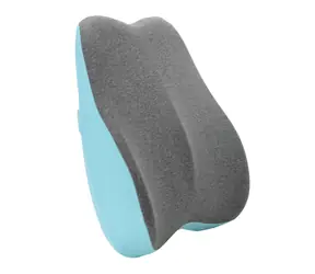 Powerton ERGO PASTEL EDITION blau / Lendenwirbelstütze / Memory-Schaum / waschbarer Bezug