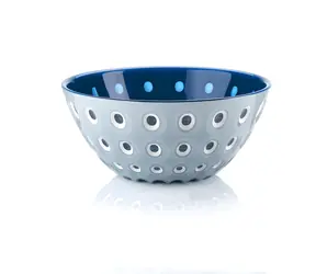 Guzzini LE MURRINE blau, weiß / Schale / Acryl / 3-Farben-Technik /  20 cm