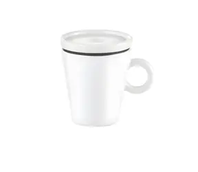 Guzzini Coffee&Go weiß / Espressotasse / Doppelwandig / Kunststoff / 50 ml