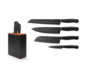 Wüsthof PERFORMER / Messerblock / 7 Fächer / 4 Messer / Thermobuche