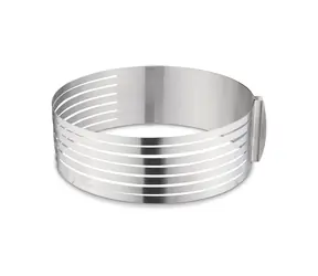 Weis Kuchenausstecherform / verstellbarer Durchmesser 24,5-30,5 cm / Edelstahl / Höhe 8,5 cm