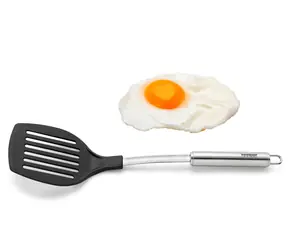 Weis Gourmet Edelstahl-Pfannenwender / Pfannenwender / Edelstahl / Nylon / 34 cm / Aufhängeöse