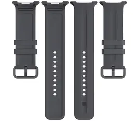 Tactical Silikonarmband für Samsung Galaxy Watch 8/9, Grau / Armband / 20 mm / Schnellverschluss