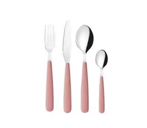 Guzzini POP Terrakotta / Besteckset / 24-teilig / Edelstahl / ABS-Griffe