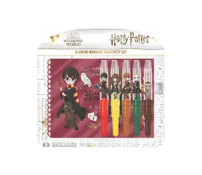 JIRI MODELS Harry Potter Filzstifte / 5 Marker / Notizbuch mit Motiven / ab 3 Jahren
