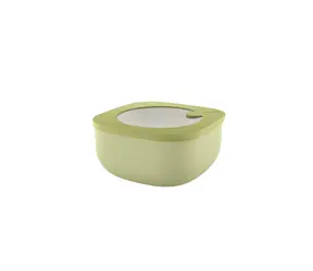 Guzzini Eco Store & More grün / Flacher Lebensmittelbehälter / 975 ml / 16 x 16 x 7,8 cm