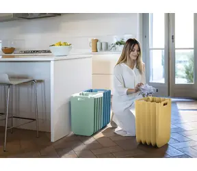 Guzzini Eco Packly weiß / Abfalltrennbehälter / faltbar / 25 l / recycelter Kunststoff