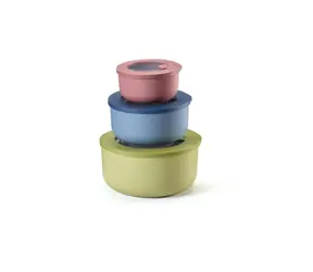 Guzzini Lebensmittelbehälter-Set L/M/S / Lebensmittelbehälter / 3-teilig / 350/850/1800 ml / Kunststoff