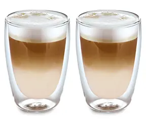 Weis Doppelwandiges Kaffeeglas / Glas / Doppelglas / 350 ml / 2er-Set