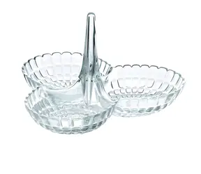 Guzzini Tiffany Servierständer, transparent / 25 x 23,5 x 15,5 cm / Acryl