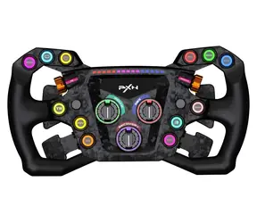 PXN GT ONE / Gaming-Lenkrad / 300 mm / Carbon / USB / RGB / Schnellverschluss