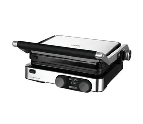 Cecotec Rock'nGrill Dual, schwarz-edelstahl / Elektrogrill / 2000 W / 160-230 °C / 2 Grillplatten / LED-Anzeige