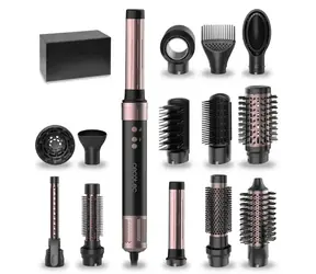 Cecotec Bamba CeramicCare AirGlam 14-in-1, schwarz / Multistyler für Haare / Coanda-Technologie / 1400 W