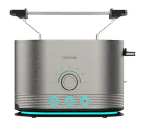 Cecotec Shine&Toast Doppel-Edelstahl-Toaster / 850 W / für 2 Toasts