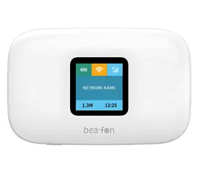 bea-fon MR2 / Mobiler Router / 4G LTE CAT4 / 3000 mAh Akku / 1,44" Farbdisplay