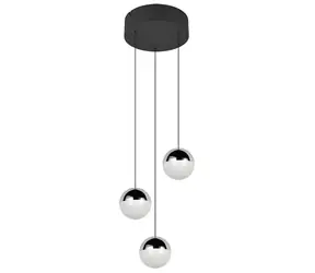 Reality Senta schwarz / Pendelleuchte / LED / 3x5W / 4000K / 800lm / IP20