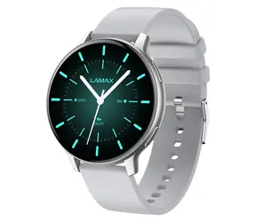 Lamax Aura Silber / Smartwatch / Bluetooth-Anrufe / Touchscreen / IP67 / Akkulaufzeit bis zu 7 Tage