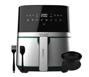 Cecotec Cecofry Full Inox Pro 5500 Pro / Heißluftfritteuse / 5,5 l / 1700 W / 8 Programme / mit Zubehör