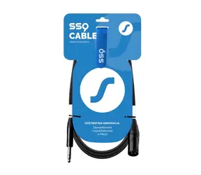 SSQ JSXM1 schwarz / Audiokabel / XLR (M) - Klinkenstecker 6,3 mm (M) / 1 m