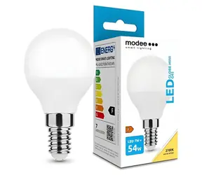Modee E14 7W Mini-Glühbirne, warmweiß 2700K / 700 lm / Ersatz für 54W / 25000 h