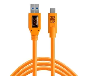 Tether Tools USB 3.0 - USB-C-Kabel, orange / Kabel / 4,6 m