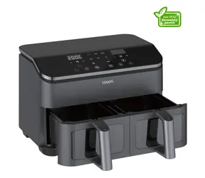 Cosori Doppelkorb Heißluftfritteuse schwarz / 1750 W / 8,5 l / Keramik