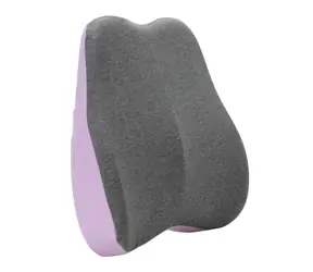 Powerton ERGO PASTEL EDITION lila / Lendenwirbelstütze / Memory-Schaum / waschbarer Bezug