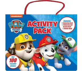 NICKELODEON Kreativset Paw Patrol / Malbuch / Aktivitätsbuch / 3 Stickerbögen / Aufgaben auf Englisch