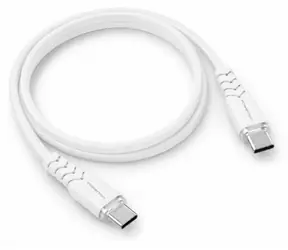 Powerton Energy WHITE EDITION USB-C - USB-C weiß / Kabel / Silikon / PD 100W / 1 m