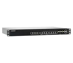 QNAP QSW-M5218P-6F12T / Managed Switch / 6x 25GbE SFP28 / 12x 10GbE PoE++ RJ45 / L3
