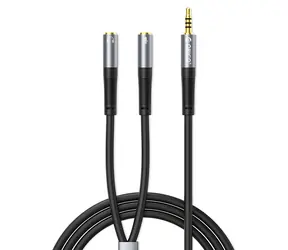 Orico AX2 schwarz / Adapter / 3,5-mm-Klinkenstecker / Kopfhörer und Mikrofon / 1 m
