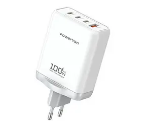Powerton Energy QUANTIX / GaN-Netzteil / 100 W / 3x USB-C, 1x USB-A / PPS