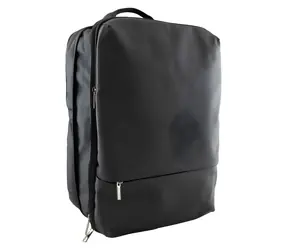 Sbox Dublin schwarz / Rucksack für Laptops bis 15,6 Zoll / Erweiterbar 10-20 l / Polyester 1680D