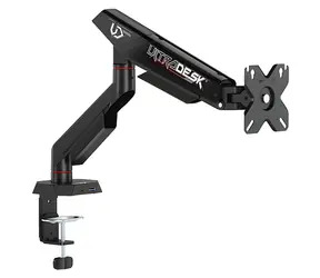Ultradesk Sword Einzeln schwarz / Monitorhalterung / Tragkraft 12 kg / 17" bis 40"