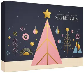 KTN Adventskalender „Glitzernde Nacht“ / Kosmetikzubehör / 24-teilig / ab 6 Jahren