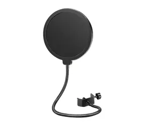 Neewer 40036394EU B-3 schwarz / Mikrofon-Popfilter / Doppellagiges Gitter / Flexibler Arm 300 mm
