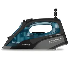 Taurus ATLAS 2800 CERAMIC schwarz / Dampfbügeleisen / 2800 W / Keramikoberfläche / Dampfstoß 170 g/min