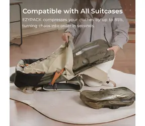 Flextail EzyPack S grün / Vakuumbeutel / Kompression bis zu 85 % / wasserdichter Reißverschluss IPX7