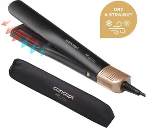 Concept VZ8310 Dry & Straight Air Supreme schwarz-gold / Haarglätter / Nass & Trocken / BLDC-Motor / 1200 W