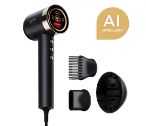 Concept BLDC Air Supreme VV8300 schwarz / Haartrockner / 1600 W / BLDC-Motor / Ionisierung / LCD-Display / Diffusor