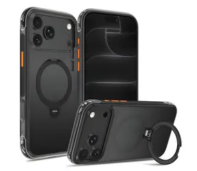 Tech-Protect MagAir Stand, matt schwarz / Schutzhülle / Apple iPhone 18 Pro, 17 Pro / Ständer / MagSafe