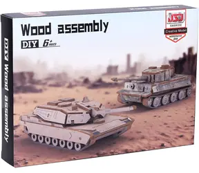 WIKY Holzbausatz Panzer / M1A2, Tiger / ab 6 Jahren