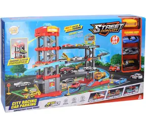 WIKY Parkhaus mit Aufzug / Manueller Aufzug / Licht und Ton / 3 Stellplätze / ab 3 Jahren